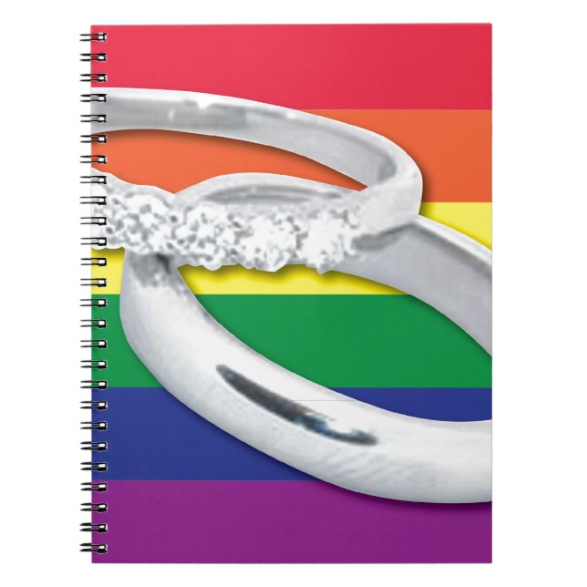 Caderno Espiral Casamento Lésbico gay (Frente)