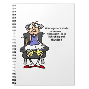 Caderno Espiral Casamento, Relâmpago, Humor Trovão