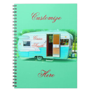 Caderno Espiral casas aciganadas da caravana do vintage