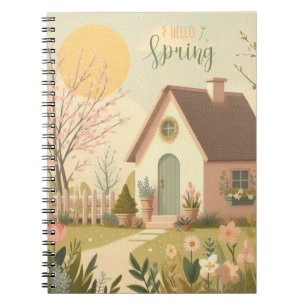 Caderno Espiral Casca com primavera