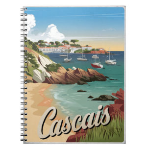 Caderno Espiral Cascais Portugal Vintage