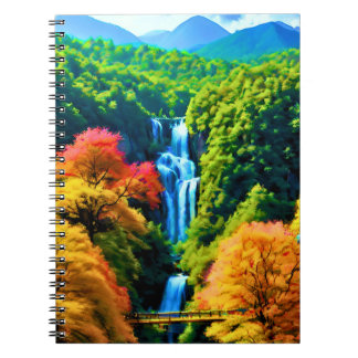Caderno Espiral Cascata chinesa