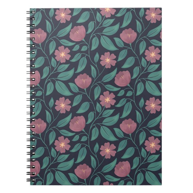 Caderno Espiral Cascata Crimson (Escala Média) (Frente)