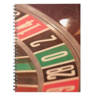 Caderno Espiral Casino Gambling Roulette Wheel Vintage Estilo Retr