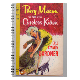 Caderno Espiral Caso do cobrir do livro Careless Kitten