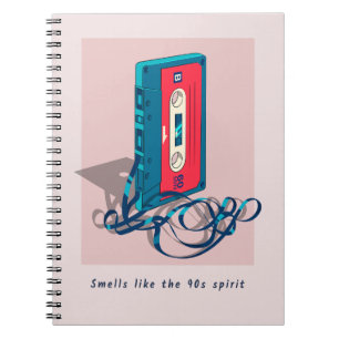 Caderno Espiral Cassete Vintage ’90s