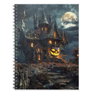 Caderno Espiral castelo de bruxas