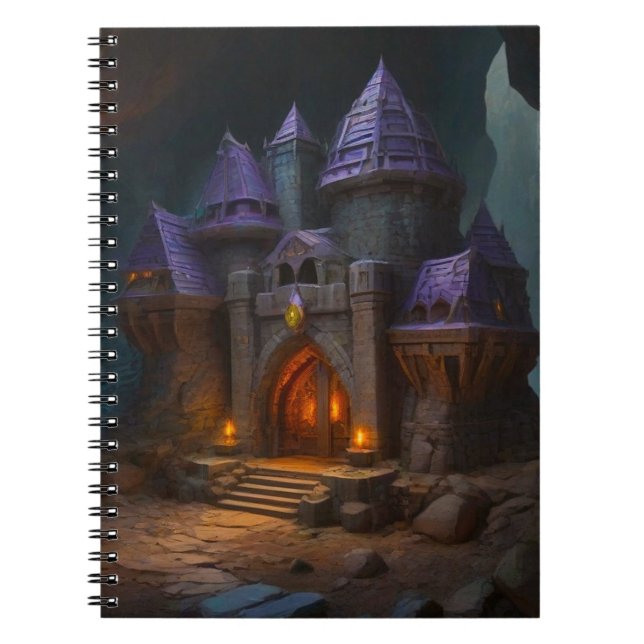 Caderno Espiral Castelo de Dwarven da Forge do Blacksmith (Frente)