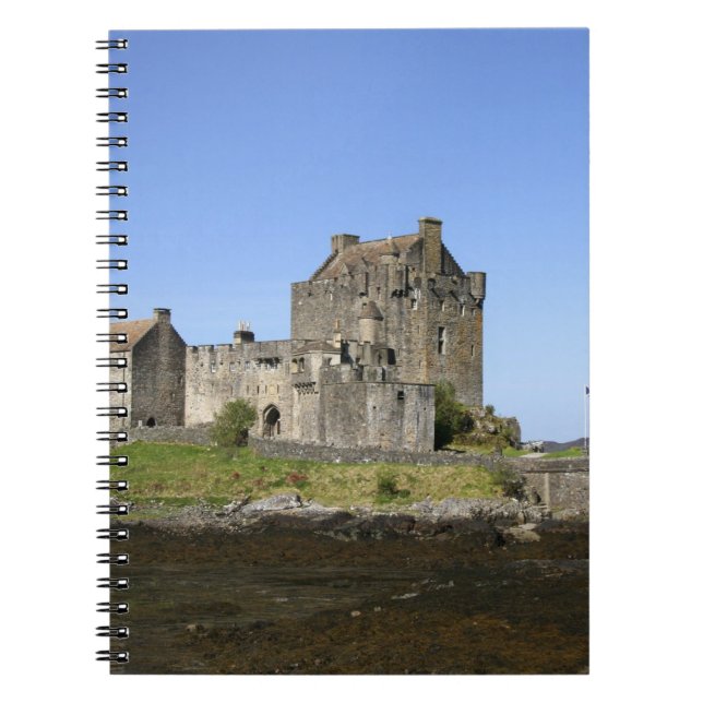 Caderno Espiral Castelo de Eilean Donan, Escócia. O famoso Eilean  (Frente)