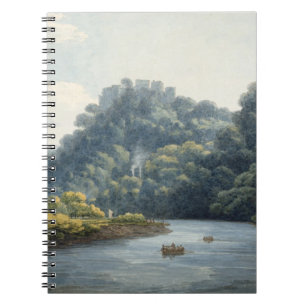 Caderno Espiral Castelo de Goodrich no Wye (w/c, caneta & tinta,