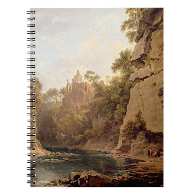 Caderno Espiral Castelo de Hawthornden, perto de Edimburgo, (Frente)