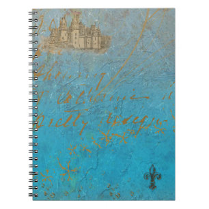 Caderno Espiral Castelo de Leite e Fleur de lis
