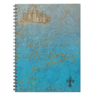 Caderno Espiral Castelo de Leite e Fleur de lis