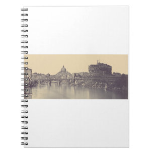 Caderno Espiral Castelo do Anjo e cúpula do Vaticano