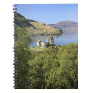Caderno Espiral Castelo Eilean Donan, Escócia. O famoso Eilean