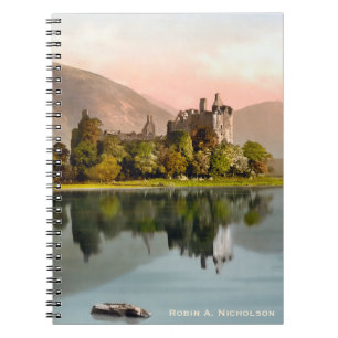 Caderno Espiral Castelo Kilchurn Argyll Escócia Personalizado