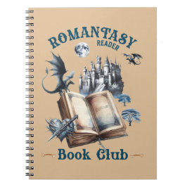 Caderno Espiral Castelo Romantasy Reader Dragon Book Club