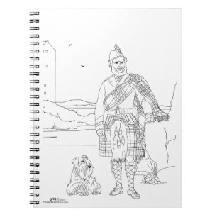 Caderno Espiral Castelo Stalker, Argyll Escócia