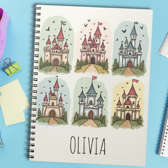 Caderno Espiral Castelos De Leite De Queijo (Criador carregado)