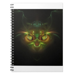 Caderno Espiral Cat Abstrato Fantasy Insubstancial para Desktop Fl