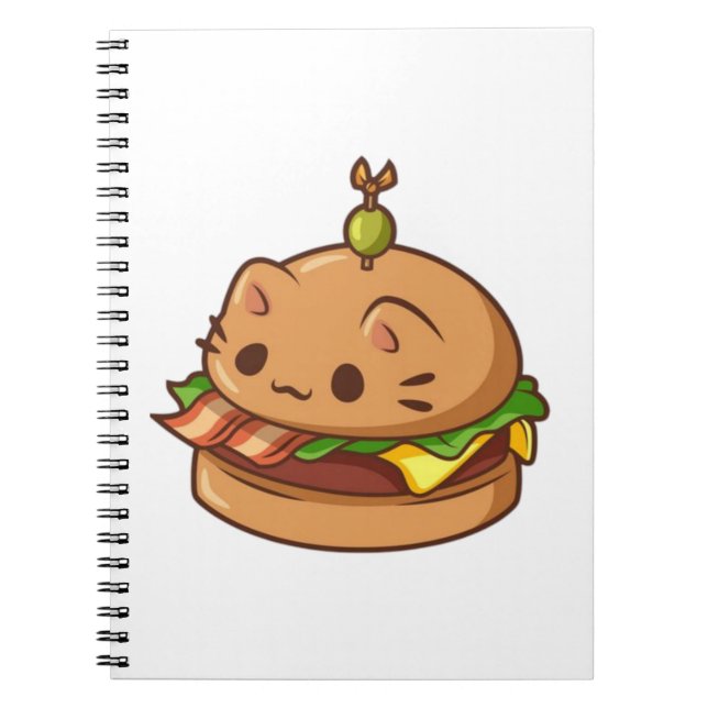 Caderno Espiral Cat Burger 2 (Frente)
