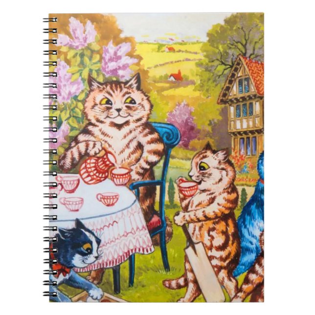 Caderno Espiral Cat Garden Party (Frente)