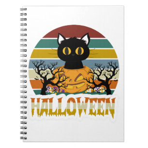 Caderno Espiral Cat Halloween