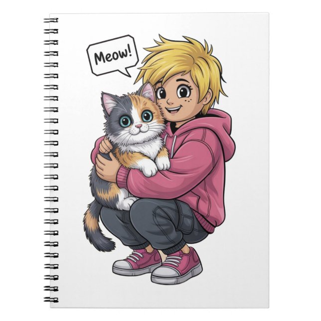 Caderno Espiral Cat lovers (Frente)