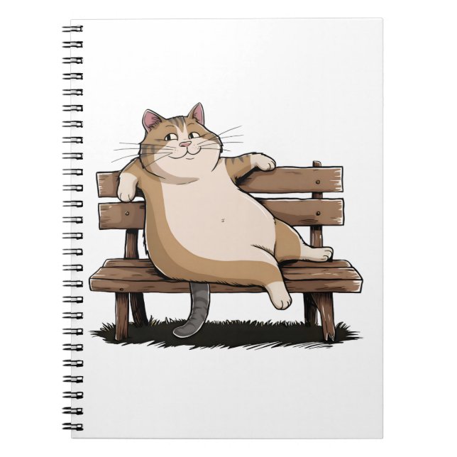 Caderno Espiral Cat The Bench Sitter (Frente)