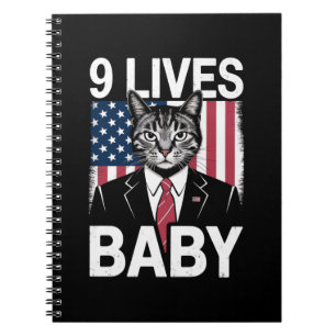 Caderno Espiral Cat Trump 9 Vive Baby Funny Trump Cat