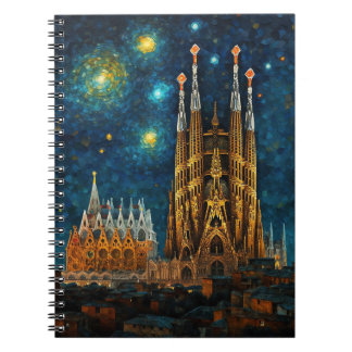 Caderno Espiral Catalan Starry Night | Gaudí encontra Van Gogh