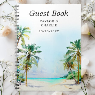 Caderno Espiral Catálogo Convidado de Casamento de Destino de Prai