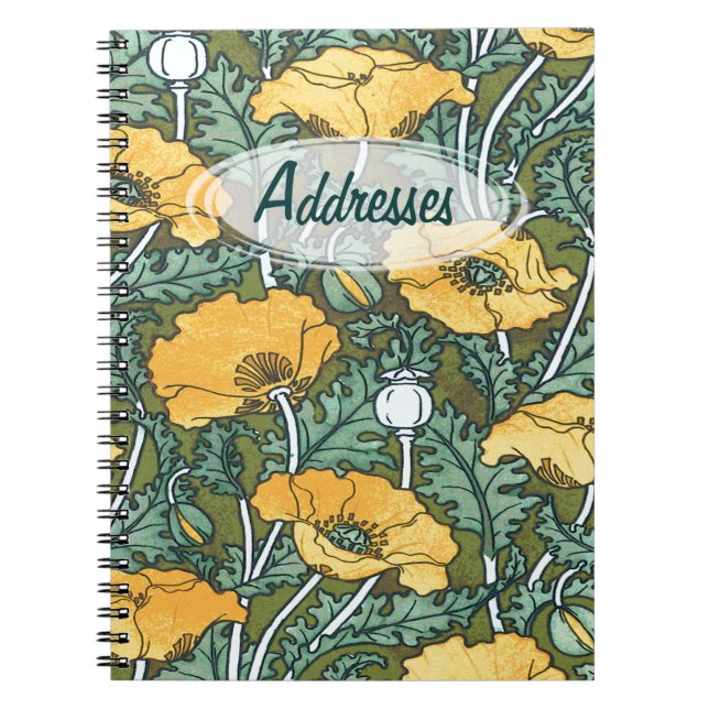 Caderno Espiral Catálogo de Endereços Amarelo ~ (Frente)