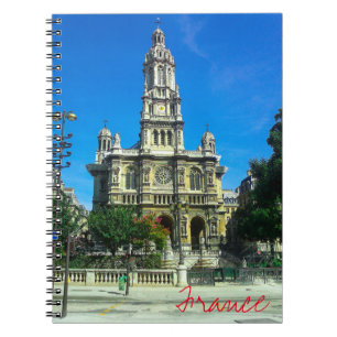 Caderno Espiral Catedral Francesa de Arquitetura de Paris