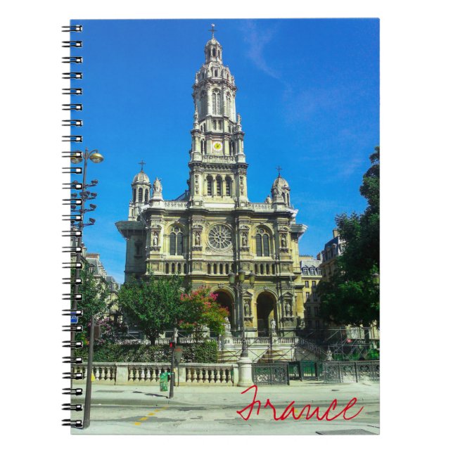 Caderno Espiral Catedral Francesa de Arquitetura de Paris (Frente)