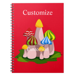 Caderno Espiral Catedral Magia de Cogumelos Thunder_Cove