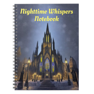 Caderno Espiral Catedral Noturna Gótica