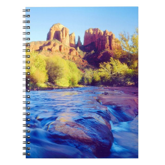 Caderno Espiral Catedral Rocha refletora em Oak Creek, Arizona (Frente)