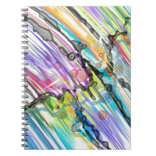 CADERNO ESPIRAL CATEGORIA CINCO SUANDO DESIGN ABSTRATO ART