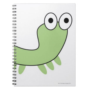 Caderno Espiral Caterpillar verde
