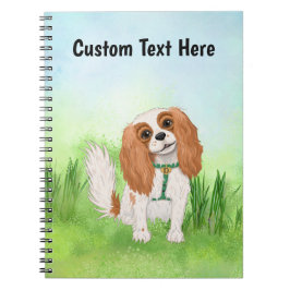 Caderno Espiral Cavaleiro Personalizado King Charles Spaniel