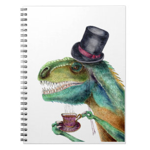 Caderno Espiral Cavalheiro vitoriano Tyrannosaurus Rex