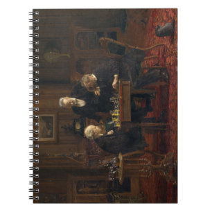 Caderno Espiral Cavalheiros jogando um jogo de xadrez (Thomas Eaki