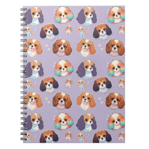 Caderno Espiral Cavalier Cavalier King Charles Unicorn Pastel Patt