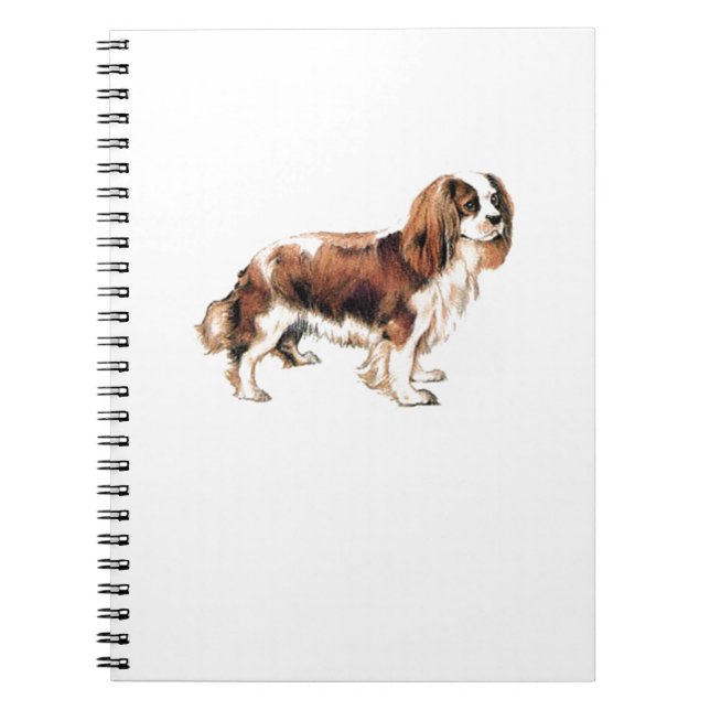 Caderno Espiral Cavalier King Charles Spaniel (Frente)