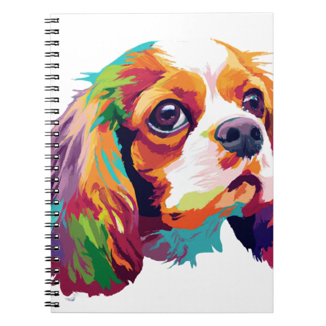 Caderno Espiral Cavalier King Charles Spaniel Gift (Frente)