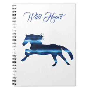 Caderno Espiral Cavalo Azul