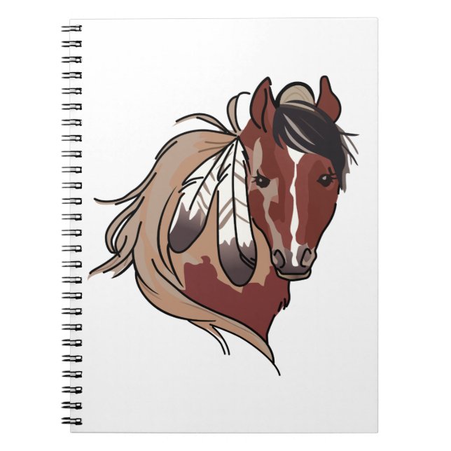 Caderno Espiral Cavalo de penas (Frente)