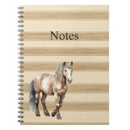Caderno Espiral Cavalo de Stripes de Fazenda Ocidental