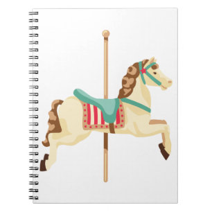 Caderno Espiral Cavalo do carrossel